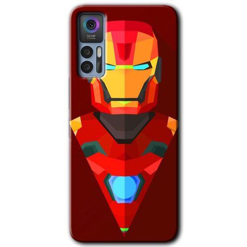 TCL 30 Plus Kılıf HD Desen Baskılı Arka Kapak - İron Man Çizim