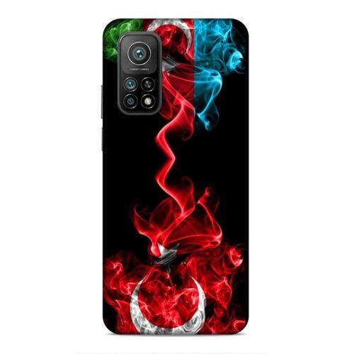 Xiaomi Mi 10T Pro 5G Uyumlu Kılıf Azarbaijan (12) Koruyucu Silikon Azerbaycan Türk Bayrakları