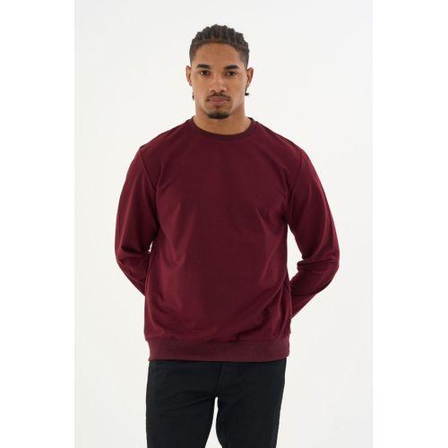 Süperlife Erkek Gri Bisiklet Yaka Ribanalı Regular Fit Sweatshirt spr26swk930