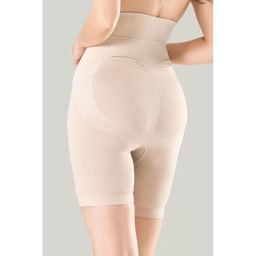 Kadın Ten Rengi Çift Kat Mideli Parçalı Korse Sıkılaştırıcı Shapewear