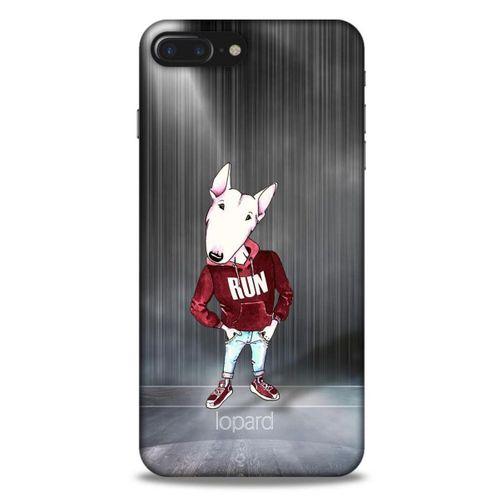 Apple Iphone 7 Plus Kılıf FunnyMaX (41) Tank Kılıf Gri Bull Teriyer