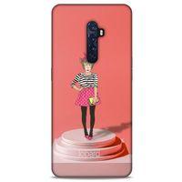 Oppo Reno 2 Kılıf FunnyMaX (9) Kılıf Gül Kurusu Maymun