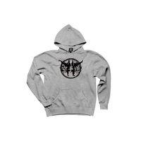 Taekwondo Red Circle Gri Kapşonlu Sweatshirt Hoodie