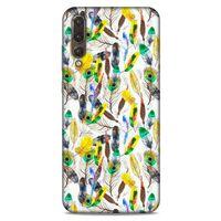 Huawei P20 Pro Kılıf Desenli Özel Seri Tüyler (5) Koruma Kabı