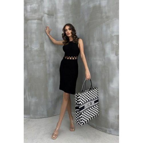 Estelya Cut Out Mini Elbise 2571-01