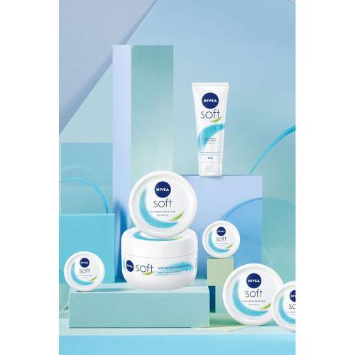 Nivea Soft Krem 300ml , Nemlendirici Bakım Kremi, Yüz, Vücut, El, Jojoba Yağı, E Vitamini ile Cilt Bakımı