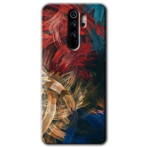 Redmi Note 8 Pro Kılıf HD Desen Baskılı Arka Kapak - Karma Boyalar + Kırılmaz Cam