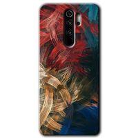 Redmi Note 8 Pro Kılıf HD Desen Baskılı Arka Kapak - Karma Boyalar + Kırılmaz Cam