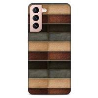 Lopard Samsung Galaxy S21 Uyumlu Kılıf Patchwork (20) Koruyucu Kılıf