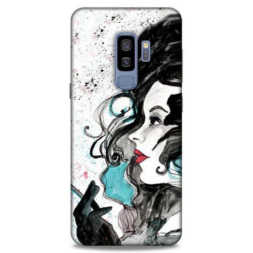 Lopard Samsung Galaxy S9 Plus Uyumlu Kılıf Sürreal Yüzler ♀ (24) Darbe Emici Kılıf Desenli