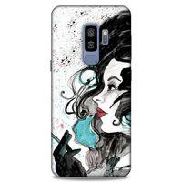 Lopard Samsung Galaxy S9 Plus Uyumlu Kılıf Sürreal Yüzler ♀ (24) Darbe Emici Kılıf Desenli