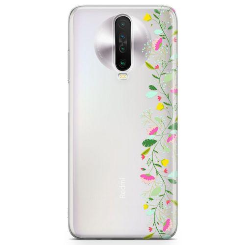 Xiaomi Redmi K30 5G Kılıf Asma Çiçek Arka Kapak Koruma Desenli Full Koruyucu