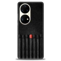Huawei P50 Pro Kılıf HD Baskılı Kılıf - Kibrit Çöpleri + Tam Ekran Koruyucu