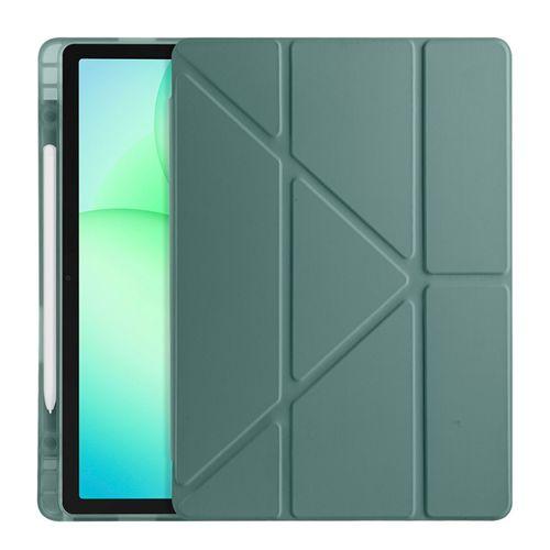 Galaxy Tab A11 Plus Kılıf Zore Tri Folding Kalem Bölmeli Standlı Kılıf