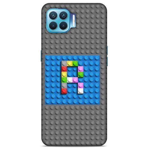 Lopard Oppo Reno 4 Lite Uyumlu Kılıf BloX (29) Arka Koruma Kılıfı R Harfi