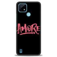 Realme C21 Kılıf HD Baskılı Kılıf - Amore + Tam Ekran Koruyucu