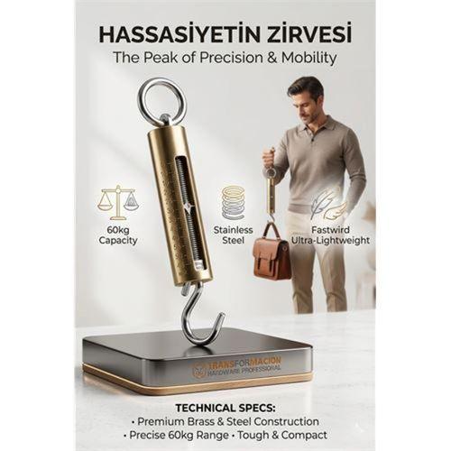 Professional 60 Kg Eloksallı Metal El Kantarı - Hassasiyetin Zirvesi Serisi 715925