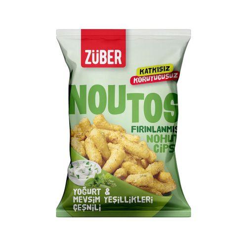 Züber Züber Noutos Fırın Nohut Cipsi 55 Gr Yoğurt ve Mevsim Yeşillikleri
