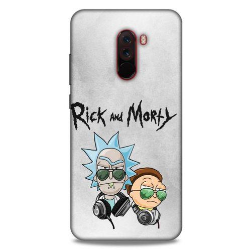 Xiaomi Pocophone F1 Uyumlu Kılıf Rick And Morty (4) Koruma Kılıfı Eye Patch Morty