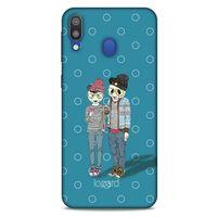 Samsung Galaxy M20 Kılıf FunnyMaX (16) Kalın Kılıf Mavi