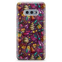 Samsung Galaxy S10e Kılıf Parti Malzemeleri Doodle Arka Kapak Koruma Desenli Full Koruyucu