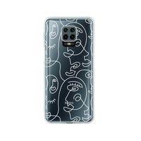 Redmi Note 9 Pro Face Art Desenli Premium Şeffaf Silikon Kılıf