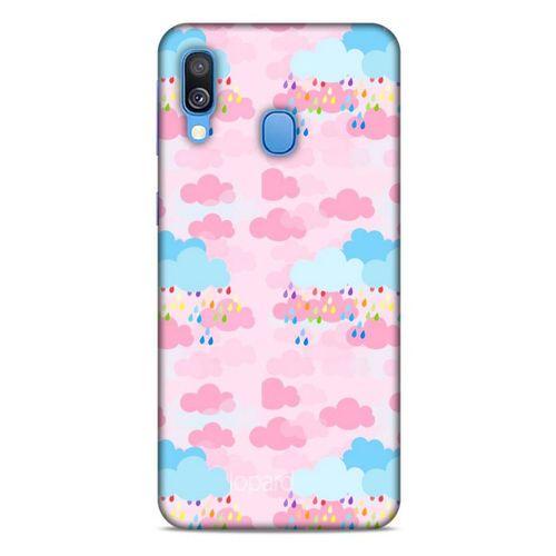 Samsung Galaxy A40 Kılıf Pastel Renkler (49) Ultra Silikon Kılıf Şeker Pembe Mavi