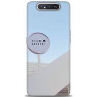 Samsung Galaxy A80 Kılıf HD Baskılı Kılıf - Hello GoodBye + Tam Ekran Koruyucu