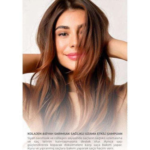 Dermokil Kolojen & Siyah Sarımsak Sağlıklı Uzama Etkili Şampuan 1 LT