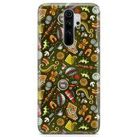Xiaomi Redmi Note 8 Pro Kılıf Barbekü Doodle Arka Kapak Koruma Desenli Full Koruyucu