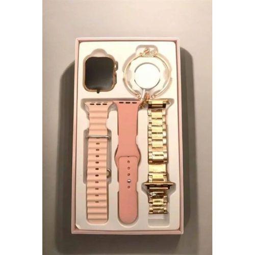 Akıllı Saat Amoled Ekran 3 Kordonlu Aksesuar Hediyeli Sesli Görüşme