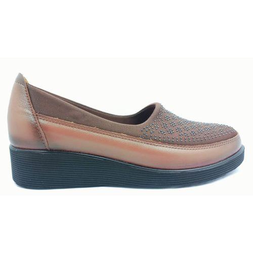 Christina 607 Kahverengi 36 42 Büyük Numara Ortapedi Anne Ayakkabısı