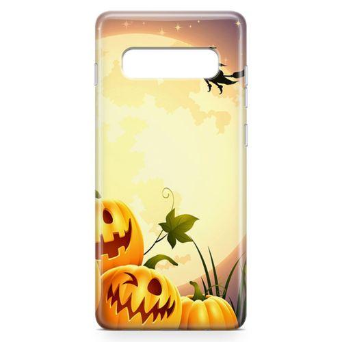 Samsung Galaxy S10 Plus Kılıf Cadı Balkabakları Arka Kapak Koruma Desenli Full Koruyucu