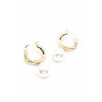 İnci Küpe - Altın