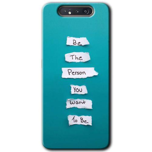 Galaxy A80 Kılıf HD Desen Baskılı Arka Kapak - Want You