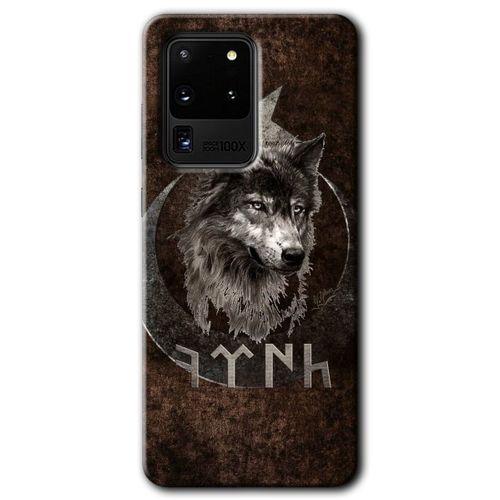 Galaxy S20 Ultra Kılıf HD Desen Baskılı Arka Kapak - Bozkurt Göktürk