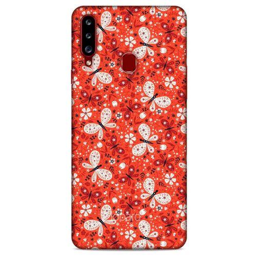 Samsung Galaxy A20s Kılıf Kelebek Etkisi (6) Silikon Kılıf Mavi Yeşil