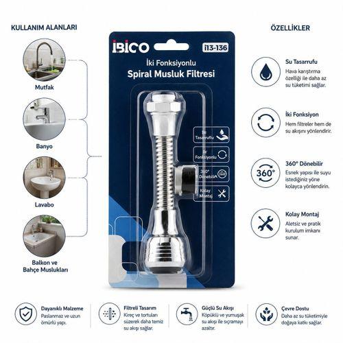 Musluk Ucu Filtresi 2 Fonksiyonlu 360° Dönebilen (16-19mm)