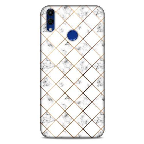 Mermer Desenli (1) Tema Kılıfı Beyaz Huawei Honor 8C Kılıf