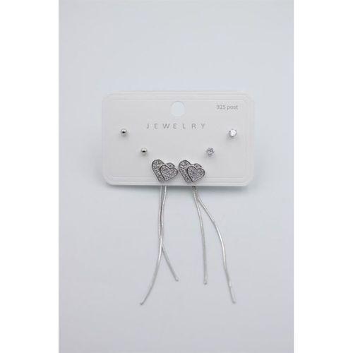 Çoklu Set Küpe - Gümüş