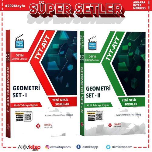 Sonuç Yayınları TYT AYT Geometri Set 1 ve 2 Seti 2 Kitap