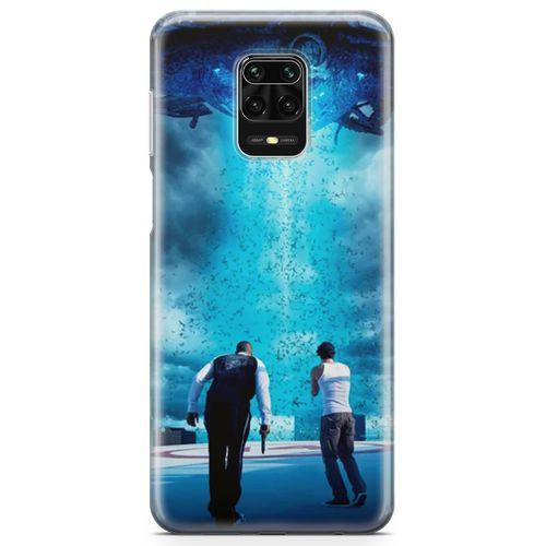 Xiaomi Redmi Note 9S Kılıf Skyline Arka Kapak Koruma Desenli Full Koruyucu