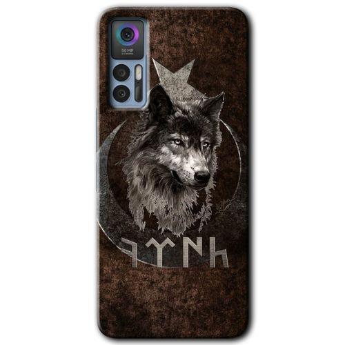 TCL 30 Plus Kılıf HD Desen Baskılı Arka Kapak - Bozkurt Göktürk