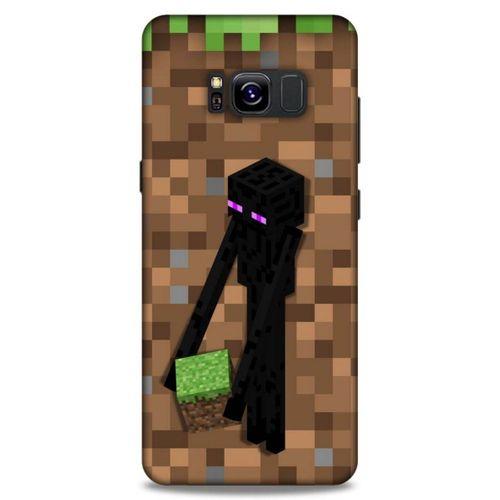 Lopard Samsung Galaxy S8 Uyumlu Kılıf PiXel (26) Tpu Silikon Kılıf Kahverengi MC