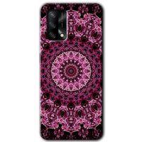 OPPO Oppo A54 Kılıf HD Desen Baskılı Arka Kapak - Mandala Patterns Kaleidoscope