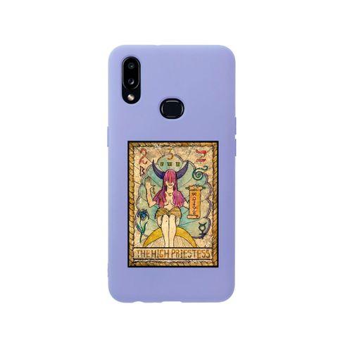 Samsung A10s The High Priestess Premium Silikonlu Lila Telefon Kılıfı