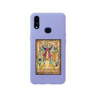 Samsung A10s The High Priestess Premium Silikonlu Lila Telefon Kılıfı