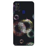 Y.Liva-2021 Özel Seri Siyah Soyut-80 Samsung Galaxy M21 Kılıf Silikon Kapak