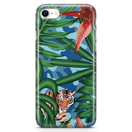 Apple iPhone SE 2020 Kılıf Vahşi Yaşam Arka Kapak Koruma Desenli Full Koruyucu