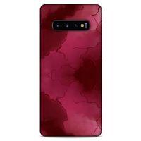 Mermer Desenli (7) Tema Telefon Kılıfı Bordo Samsung Galaxy S10 Plus Kılıf